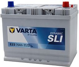 АКБ VARTA Asia Dynamic SLI 6ст-70 (о.п.) 630А 261*175*220 (Е23) 570 412 063