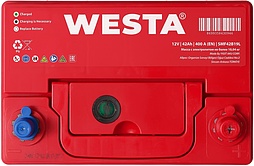 АКБ WESTA Asia 6ст-42 (о.п.) 400А 187*127*227 (SMF42B19L) Турция