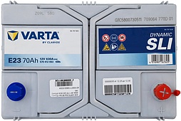 АКБ VARTA Asia Dynamic SLI 6ст-70 (о.п.) 630А 261*175*220 (Е23) 570 412 063