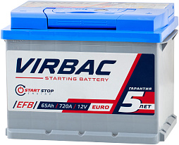 АКБ VIRBAC EFB 6ст-65 (о.п.) 720А 242*175*190