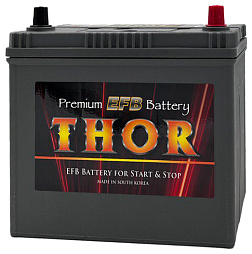 АКБ THOR EFB Asia 6ст-55 (о.п.) 520А 237*127*220 (EFB N55) тонк. кл.