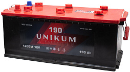 АКБ UNIKUM 6ст-190 (п.п.) 1200А 524*239*223 кр. плоская конус каз.
