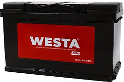 АКБ WESTA AGM 6ст-80 (о.п.) 800А 315*175*190 (58020) Турция