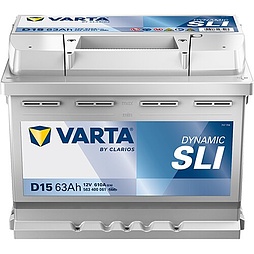 АКБ VARTA Dynamic SLI 6ст-63 (о.п.) 610А 242*175*190 (D15) 563 400 061