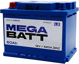 АКБ MEGABATT 6ст-60 (п.п.) 520А 242*175*190 (MF56031)