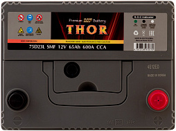 АКБ THOR Asia 6ст-65 (о.п.) 600А 232*175*220 (75D23L SMF)